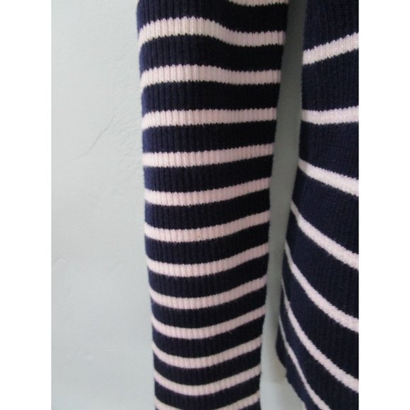 Lauren Ralph Lauren Navy White Stripe V Neck Button Up Cardigan Ladies S/P EUC - Picture 10 of 16